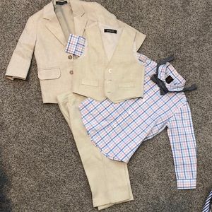 Náutica 4 piece suit w/bow tie